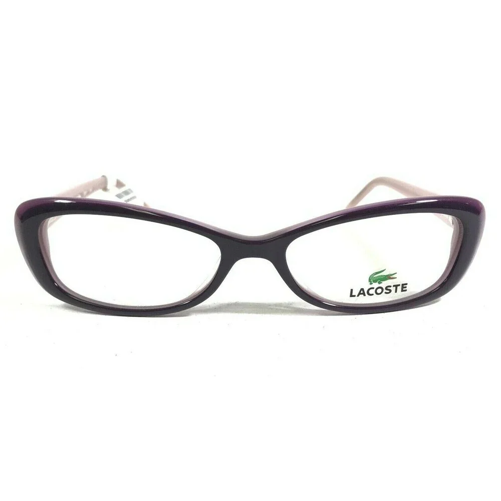 Lacoste Eyeglasses Frames L2611 513 Purple Rectangular Cat Eye 53-17-135